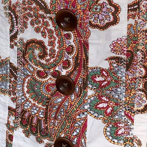 NWOT CAbi Paisley A-Line Button Front Skirt Sz 2 - Picture 3 of 6